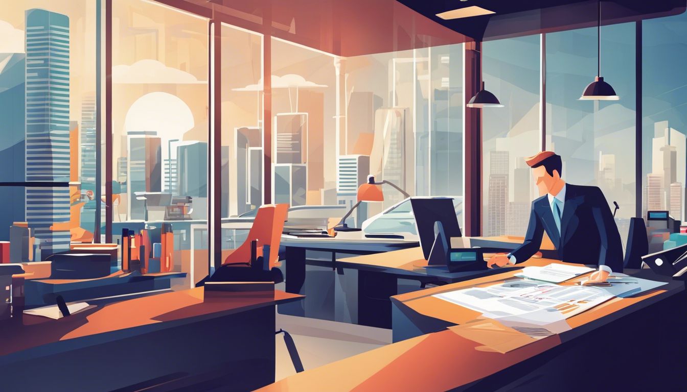 De CPA analyseert financi&euml;le documenten in een modern autowerkplaats.