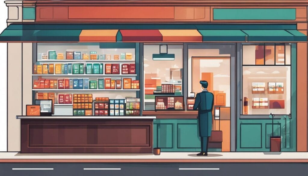 Een goed georganiseerde winkelbalie met een bekwame kassamedewerker en moderne boekhoudsoftware.