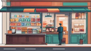 Een goed georganiseerde winkelbalie met een bekwame kassamedewerker en moderne boekhoudsoftware.