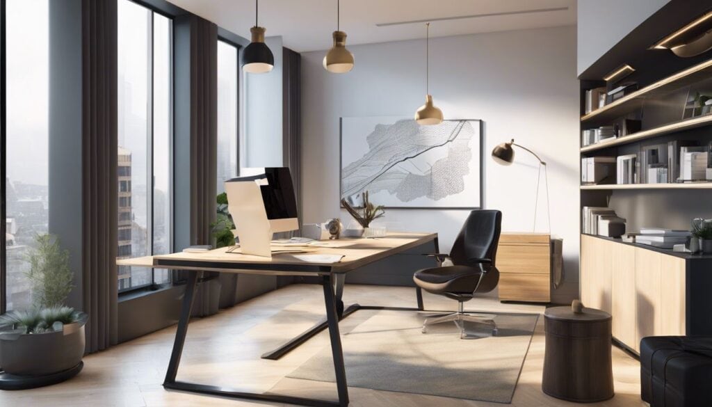 Gebruiker werkt efficiënt met Elsevier's boekhoudsoftware in modern kantoor.