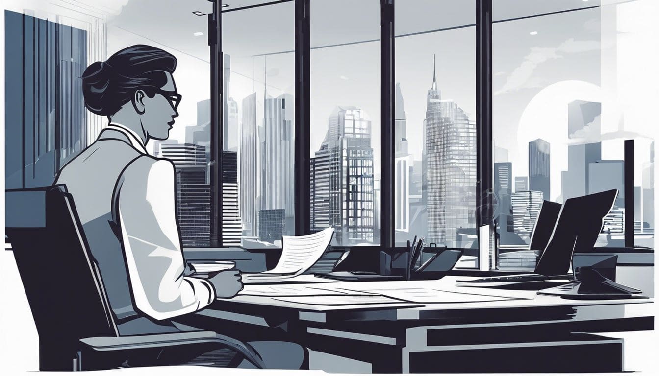 Een financieel professional bekijkt <a href=