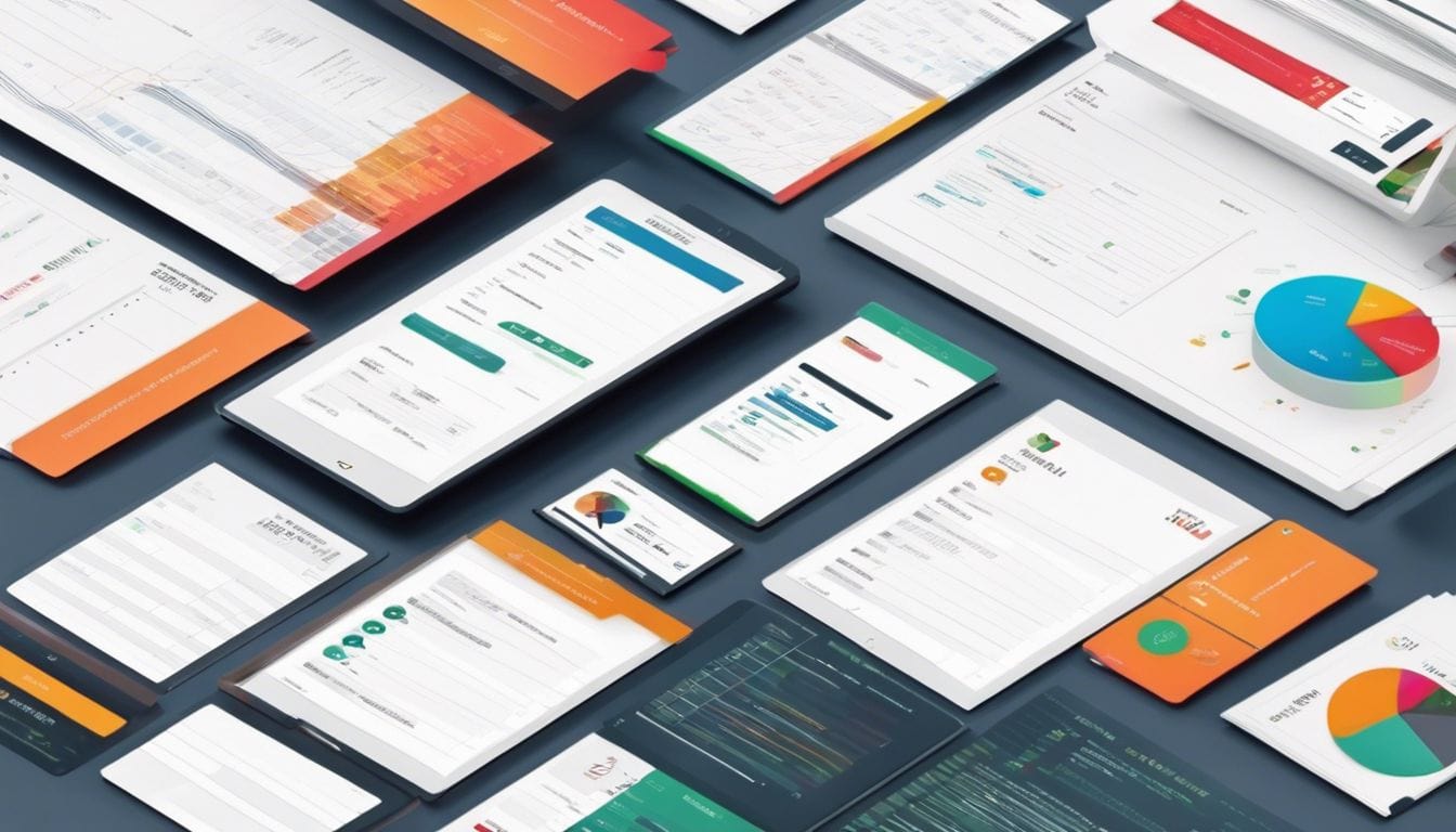Een goed georganiseerd financieel register met gelabelde accountsecties.