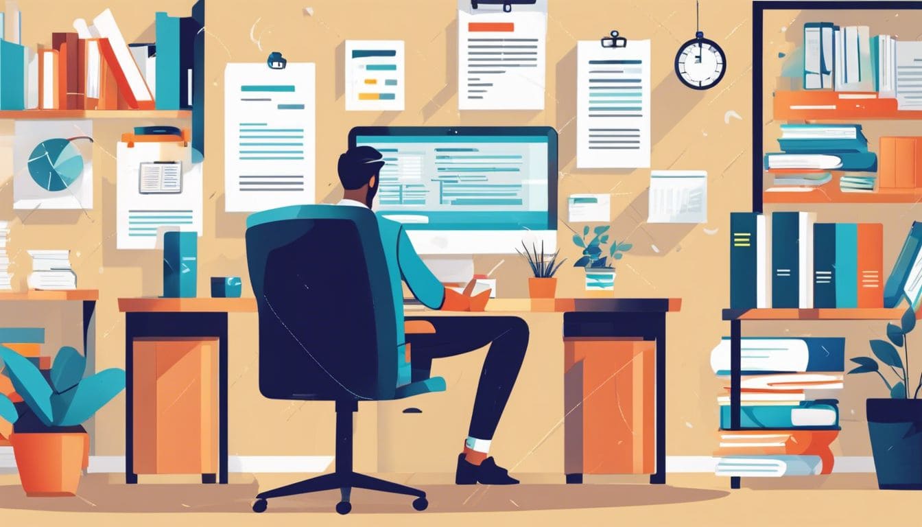 Een tevreden freelancer beheert financi&euml;n met KDS Simple Accounting.