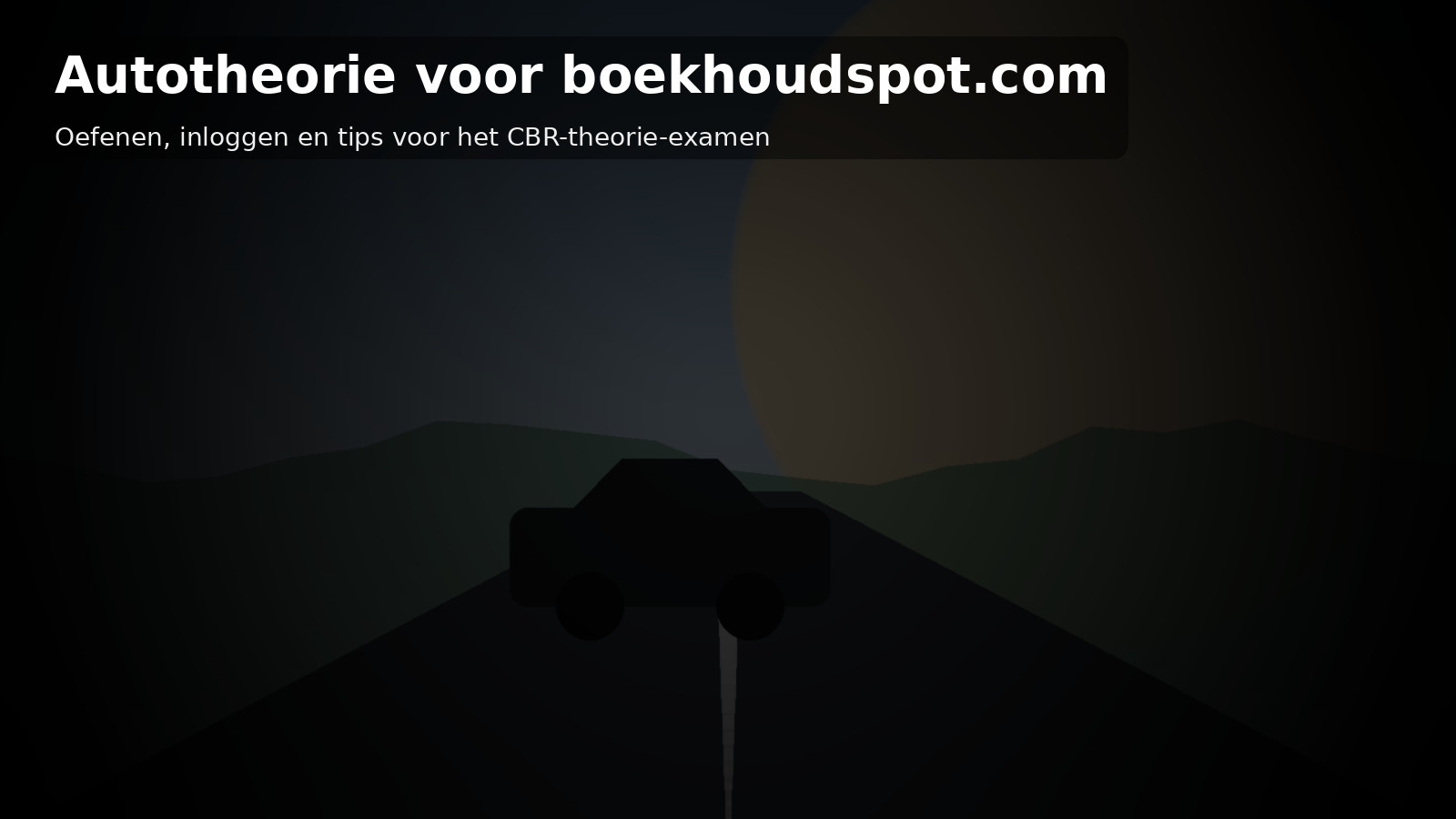 Autotheorie Boekhoudspot