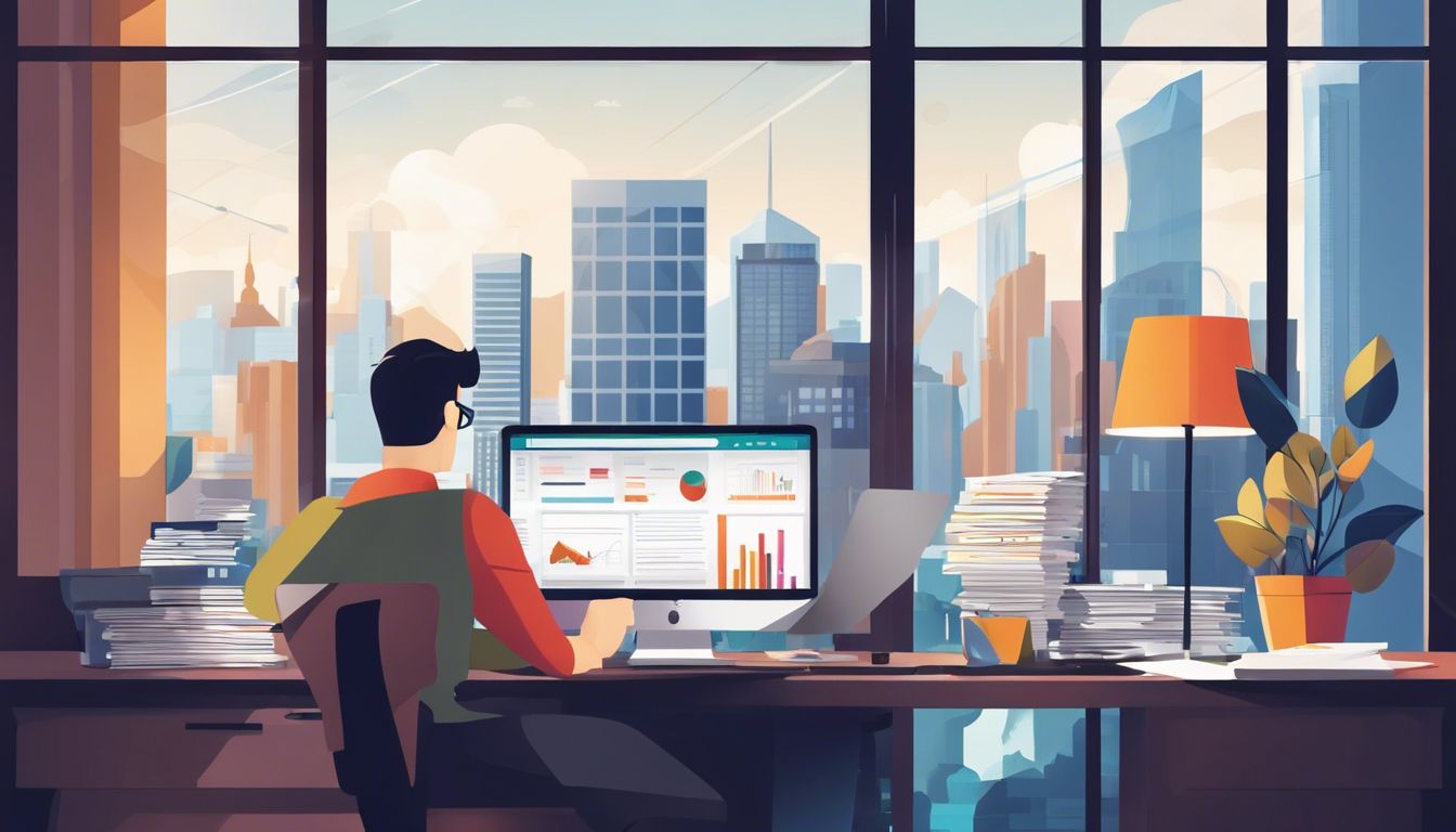 Een jonge freelancer beheert <a href=